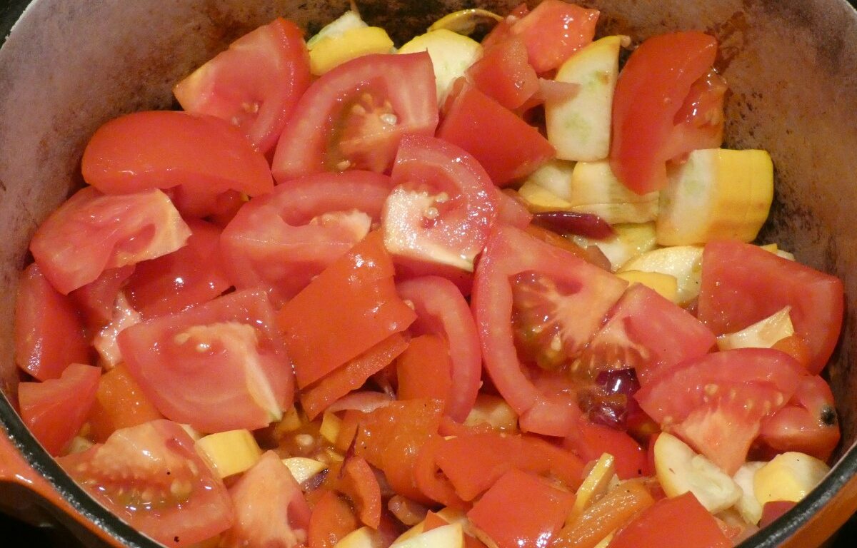 Légumes mijotant